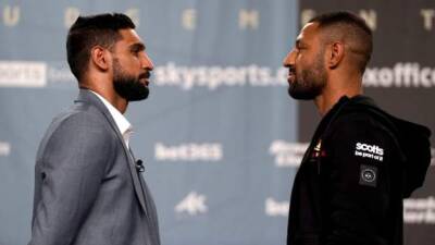 Kell Brook - Amir Khan v Kell Brook: British rivals trade verbal blows at tense media conference - bbc.com - Britain - Manchester