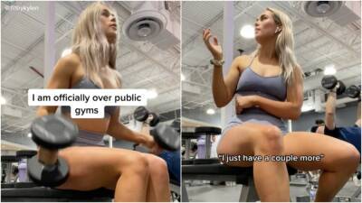 Fitness influencer goes viral after posting video of her weights being stolen mid-workout - givemesport.com