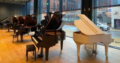 Extraordinary baby grand piano store launches in vast showroom in Northern Quarter