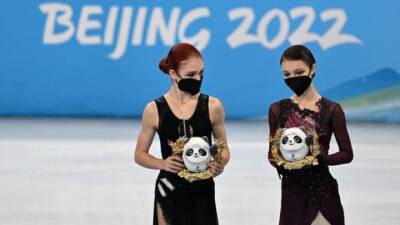 'I hate this sport': Tears, anger accompany medals for Russian figure skaters