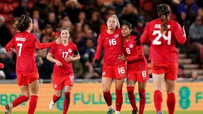 Alexia Putellas - Millie Bright - Arnold Clark-Cup - Janine Beckie - Beckie to the rescue as Canada ties England at Arnold Clark Cup - tsn.ca - Britain - Manchester - Germany - Spain - Canada -  Norwich