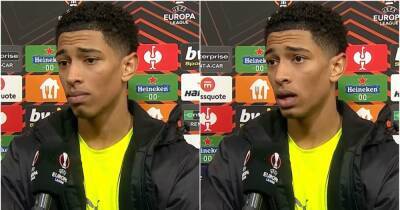 Borussia Dortmund - Alfredo Morelos - Jude Bellingham - James Tavernier - John Lundstram - Raphael Guerreiro - Dan Axel Zagadou - Europa League - Jude Bellingham impresses fans with interview after Dortmund 2-4 Rangers - givemesport.com - Scotland