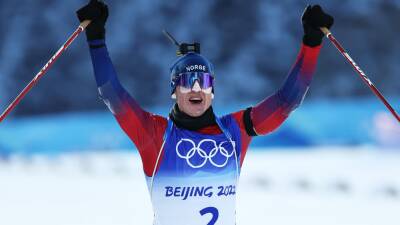 Winter Olympics 2022 - Johannes Thingnes Boe wins fourth Beijing gold as Quentin Fillon Maillet misses out on history