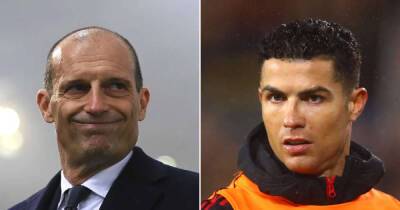 Juventus boss Max Allegri takes swipe at Manchester United striker Cristiano Ronaldo