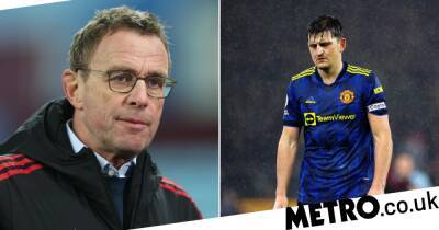 Ralf Rangnick slams claims Cristiano Ronaldo is set to replace Harry Maguire as Manchester United captain