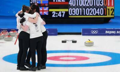Team GB women’s curlers reach final to set up shot at golden Olympic weekend