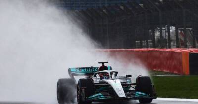 Lewis Hamilton - George Russell - Storm Eunice - Russell battles ‘crazy’ wind in Mercedes shakedown - msn.com - Britain