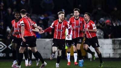 Brian Maher - Ruaidhri Higgins - Jamie Macgonigle - Derry hit back twice to share spoils with Dundalk - rte.ie - Ireland -  Derry