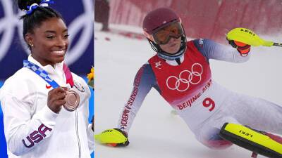 Simone Biles offers Mikaela Shiffrin support amid Winter Olympics criticism: 'People suck'
