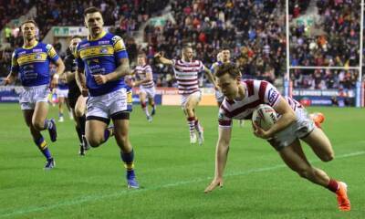 Jai Field’s magical hat-trick leads Wigan to bruising victory over Leeds
