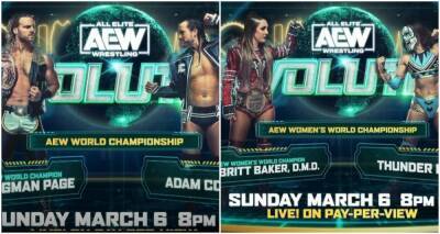 Adam Page - Adam Cole - AEW: Huge title matches announced for Revolution - givemesport.com - Florida