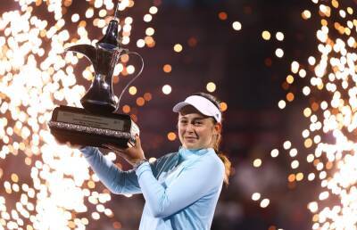 Dubai Tennis Championships: Jelena Ostapenko stuns four Grand Slam champions to win title