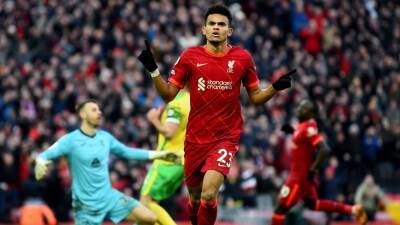 Luis Diaz off the mark to cap Liverpool comeback win against Norwich