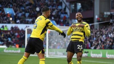 Soccer - Denis scores late as Watford clinch first win since November