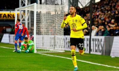 Last-minute Hakim Ziyech goal gives Chelsea victory at Crystal Palace