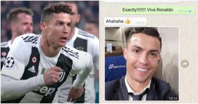 Cristiano Ronaldo's leaked WhatsApp messages before Juventus 3-0 Atletico Madrid in 2019