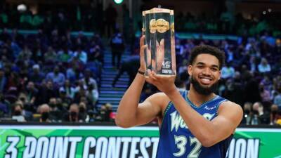 Minnesota Timberwolves' Karl-Anthony Towns edges Trae Young, Luke Kennard to win NBA 3-point contest - espn.com - county Cleveland -  Karl-Anthony - state Minnesota -  Atlanta