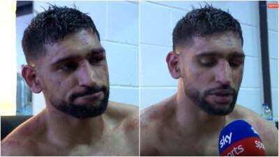 Amir Khan's heartbreaking interview after Kell Brook fight