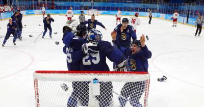 Olympics-Ice hockey-Golden Finnish as Russians fail to retain title