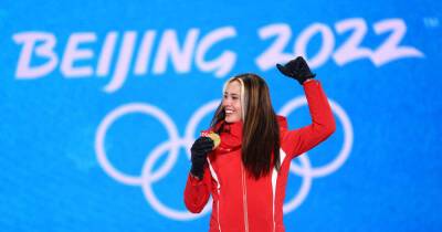 Olympics-Freestyle skiing-Gu mania sweeps Games as 'snow princess' crowned with three medals