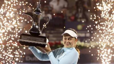 Ostapenko targets more Grand Slam titles after Dubai Tennis Championships triumph
