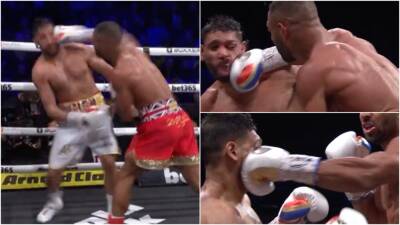 Amir Khan vs Kell Brook: Brutal slow-mo footage from fight