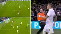 Anthony Elanga Hit By Object Celebrating Manchester United Goal