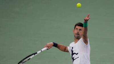 Despite weeks away, Djokovic says he's at his 'peak' returning to tour in Dubai