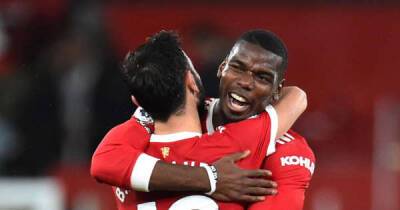 Bruno Fernandes - Anthony Elanga - Red Devils - Dennis Bergkamp - Fred Elanga - Brilliant clip of 'Pogba telling Bruno that he copied his flick' vs Leeds is pure bromance - msn.com - Manchester - parish St. James - county Park