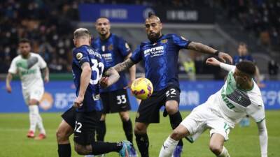 Inter Milan - Domenico Berardi - Giacomo Raspadori - Gianluca Scamacca - Samir Handanovic - Andrea Consigli - Champions Inter suffer shock home loss to Sassuolo - channelnewsasia.com