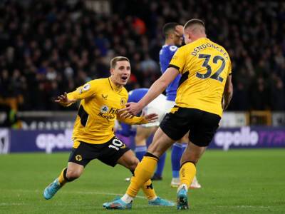 Brendan Rodgers - Bruno Lage - Ruben Neves - Daniel Podence - Wolves edge past Leicester to continue top four charge - nbcsports.com - Manchester - Usa -  Leicester