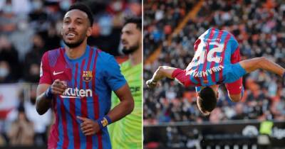 Pierre-Emerick Aubameyang sets incredible record with Barcelona hat-trick