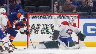 Sebastian Aho - Cole Caufield - Hammond shines in NHL return as Canadiens edge Islanders in shootout - cbc.ca - New York -  New York - county Martin - county St. Louis - county Nelson