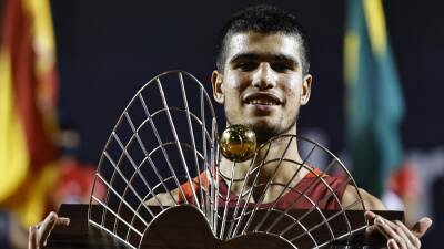 Spain's Carlos Alcaraz savours 'amazing feeling' after becoming youngest-ever ATP 500 winner at Rio Open