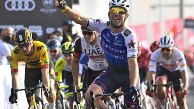 Mark Cavendish lauds his team after winning second stage of UAE Tour