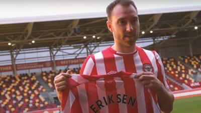 Christian Eriksen - Thomas Frank - Brentford - Christian Eriksen creates a buzz with display in Bees friendly - rte.ie - Finland - Denmark - Italy - county Bee