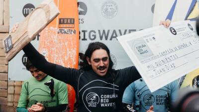 Juan Díaz-Terán, campeón de España de surf de olas grandes