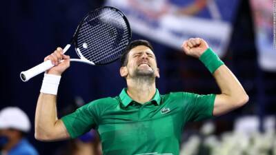 Karen Khachanov - Alex De-Minaur - Lorenzo Musetti - Novak Djokovic wins first match of 2022 at Dubai Tennis Championships - edition.cnn.com - Serbia - Usa - Australia - Dubai