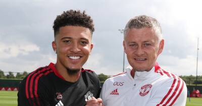 Ole Gunnar Solskjaer predicted Jadon Sancho's rise to prominence at Manchester United