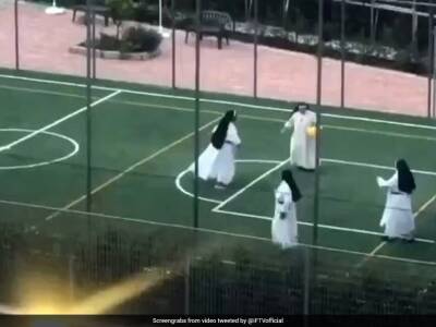 Watch: Video Of 'Nuns' Playing Football Goes Viral - sports.ndtv.com - Britain - Manchester - Germany - Italy -  Rome