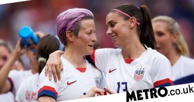‘Monumental win!’ Megan Rapinoe celebrates as US women’s football team settle $24m equal pay lawsuit