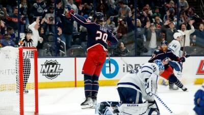 Laine scores 20 seconds into OT as Blue Jackets thwart late Maple Leafs equalizer