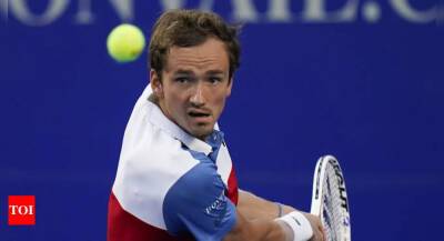 Novak Djokovic - Benoit Paire - Daniil Medvedev beats Benoit Paire to kick off quest for world No. 1 ranking - timesofindia.indiatimes.com - Russia - Dubai