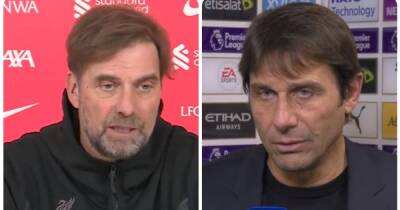 Jurgen Klopp and Antonio Conte have told Man City how to respond in title race