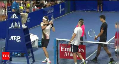 Nick Kyrgios - Alexander Zverev - Lloyd Glasspool - Harri Heliovaara - Marcelo Melo - WATCH: Alexander Zverev expelled from Acapulco for assault on umpire's chair after doubles loss - timesofindia.indiatimes.com - Germany - Brazil - Usa - Australia - Mexico