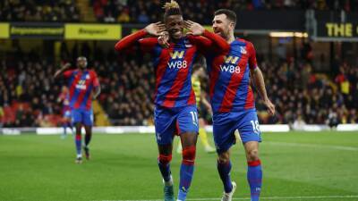 Wilfried Zaha - Claudio Ranieri - Conor Gallagher - Patrick Vieira - Roy Hodgson - Philippe Mateta - Wilfried Zaha strikes twice as Crystal Palace clobber Watford - rte.ie - county Foster