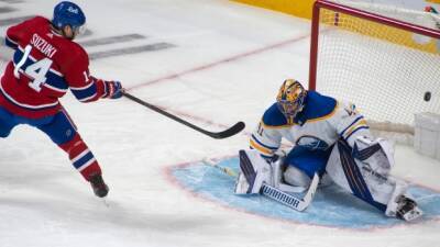 Suzuki scores two, Montembeault grabs first shutout; Canadiens crush Sabres