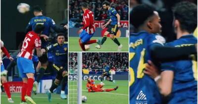 Atletico 1-1 Man Utd: New angle of Anthony Elanga's equaliser is poetry in motion