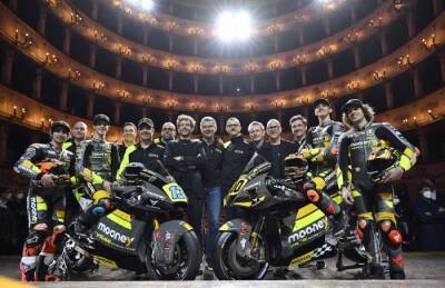 Valentino Rossi - Marco Bezzecchi - Luca Marini - Celestino Vietti - Rossi presents Mooney VR46 2022 launch - bikesportnews.com