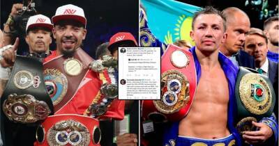Anthony Joshua - Gennady Golovkin - Andre Ward and Gennady Golovkin get caught up in Twitter war-of-words - givemesport.com - Britain - Usa - county Garden